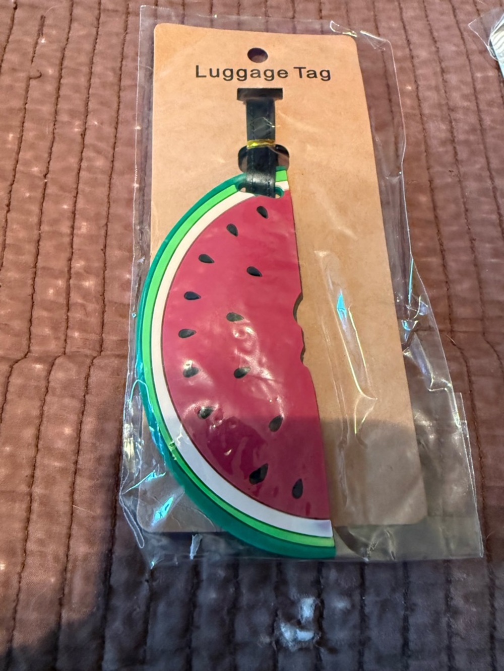 Watermelon Slice Luggage Tag - Bright Summer Colors